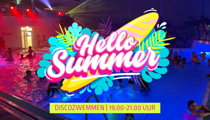 Zwembad-de-koploper-discozwemmen-vrijdag-lelystad-zwemmen-zomerfeest-eindfeest-groep-8